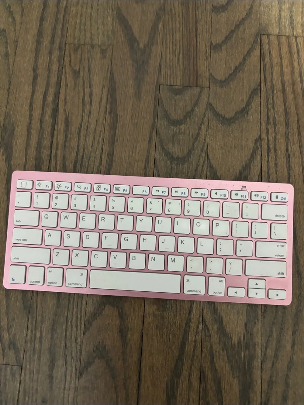Wireless Pink Bluetooth Tablet Keyboard - Slim Portable Typing Solution